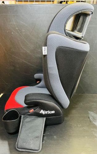 J【美品】 Aprica エアライド ジュニアシート ドリンクホルダー付 赤