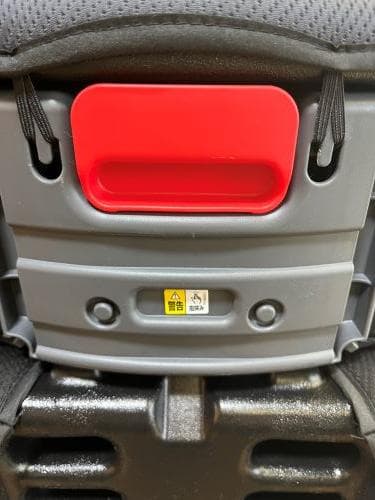 J【美品】 Aprica エアライド ジュニアシート ドリンクホルダー付 赤