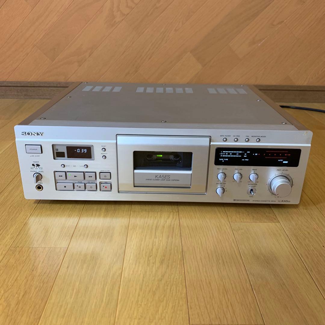 【美品】SONY TC-KA5ES ゴールドカセットデッキ　リモコン付き