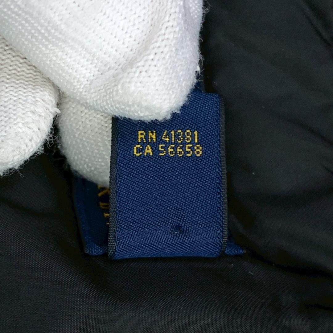 ポロラルフローレン ダウンベスト ビッグポニー 星条旗 ブラック S　D978