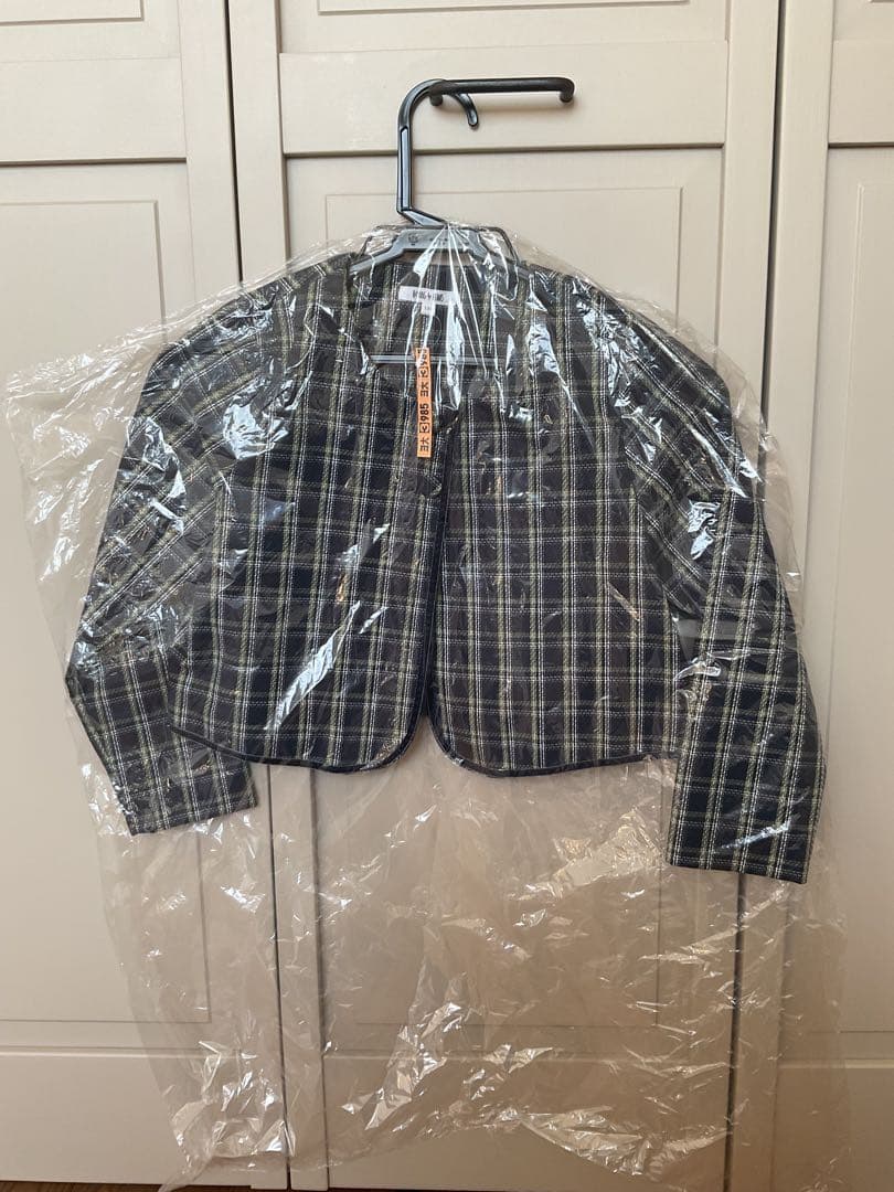 beams 130cm ３点セット！！ネイビー系 チェック柄 フォーマルスーツ