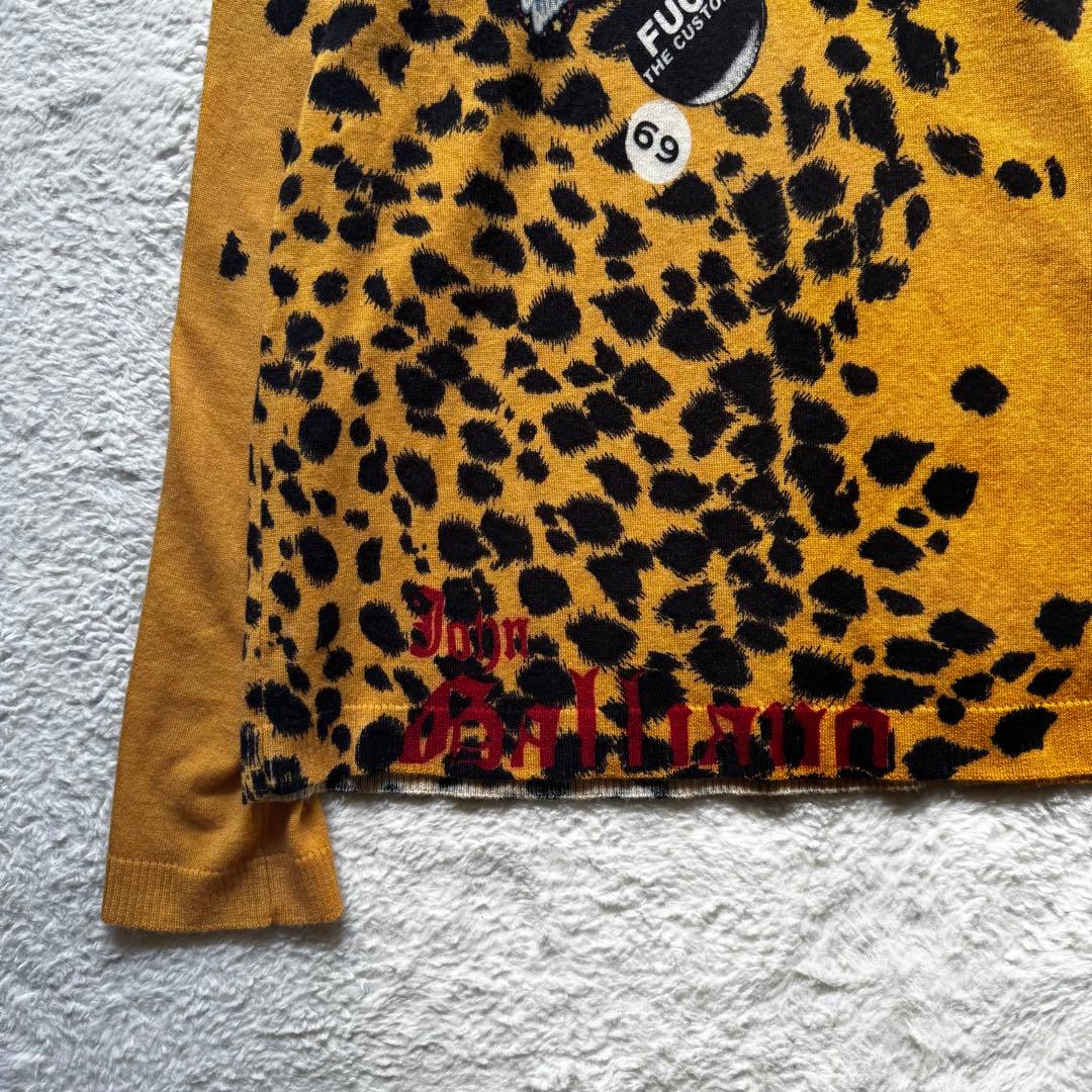 トップス John Galliano leopard light Knit archive