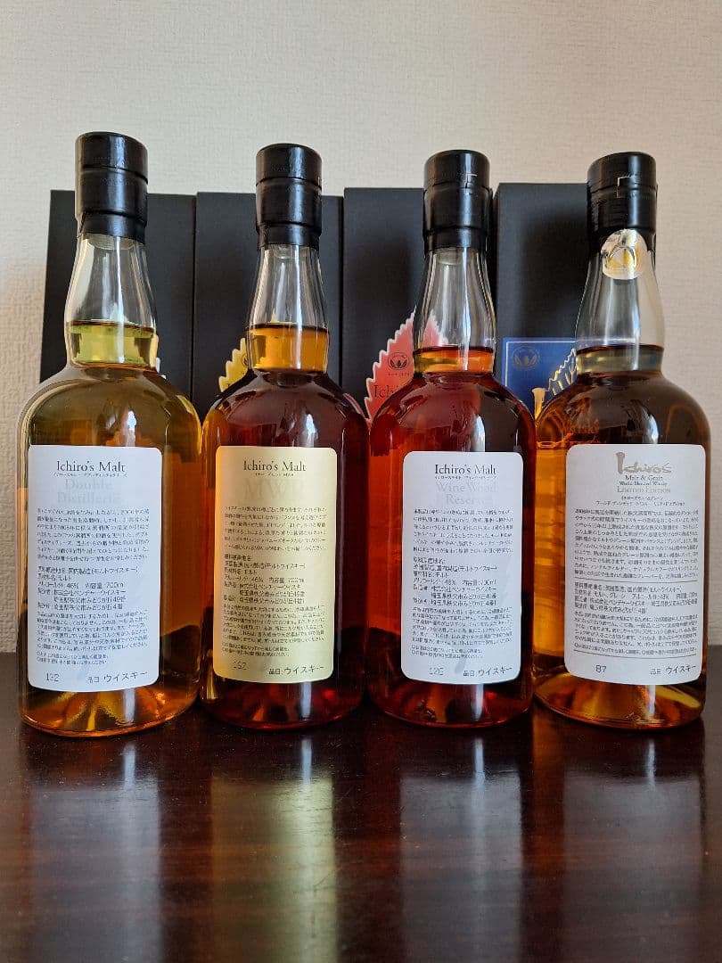 イチローズモルト リーフラベル ４本セット新品箱付き
