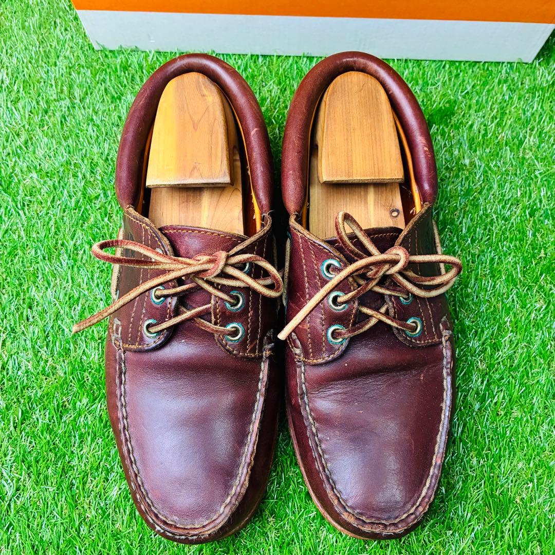 【良品・名作】Timberland 3eye LUG 厚底 本革 8(26)