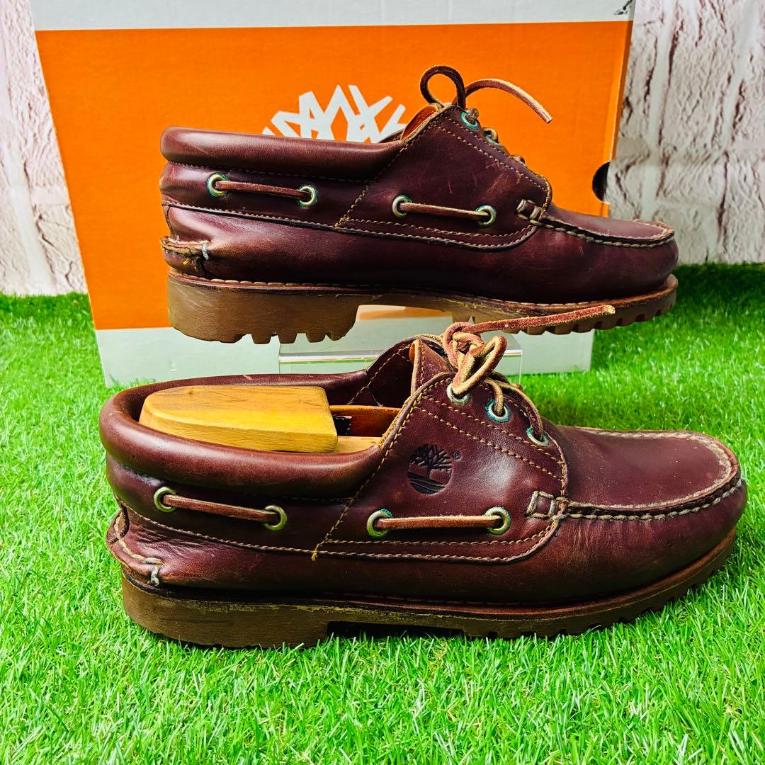 【良品・名作】Timberland 3eye LUG 厚底 本革 8(26)