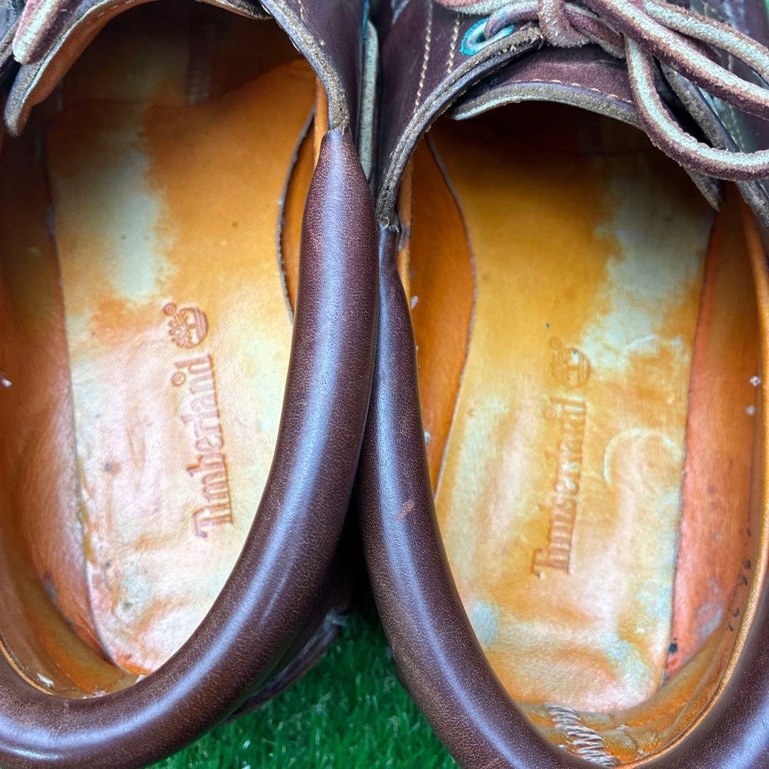 【良品・名作】Timberland 3eye LUG 厚底 本革 8(26)