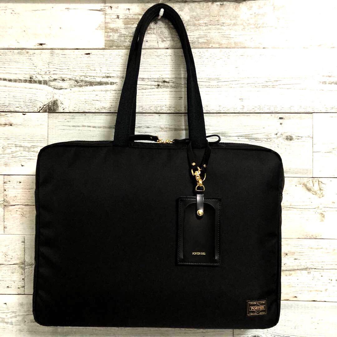 新品同様✨希少 ポーターガール シア ブリーフトートバッグ チャーム ブラック