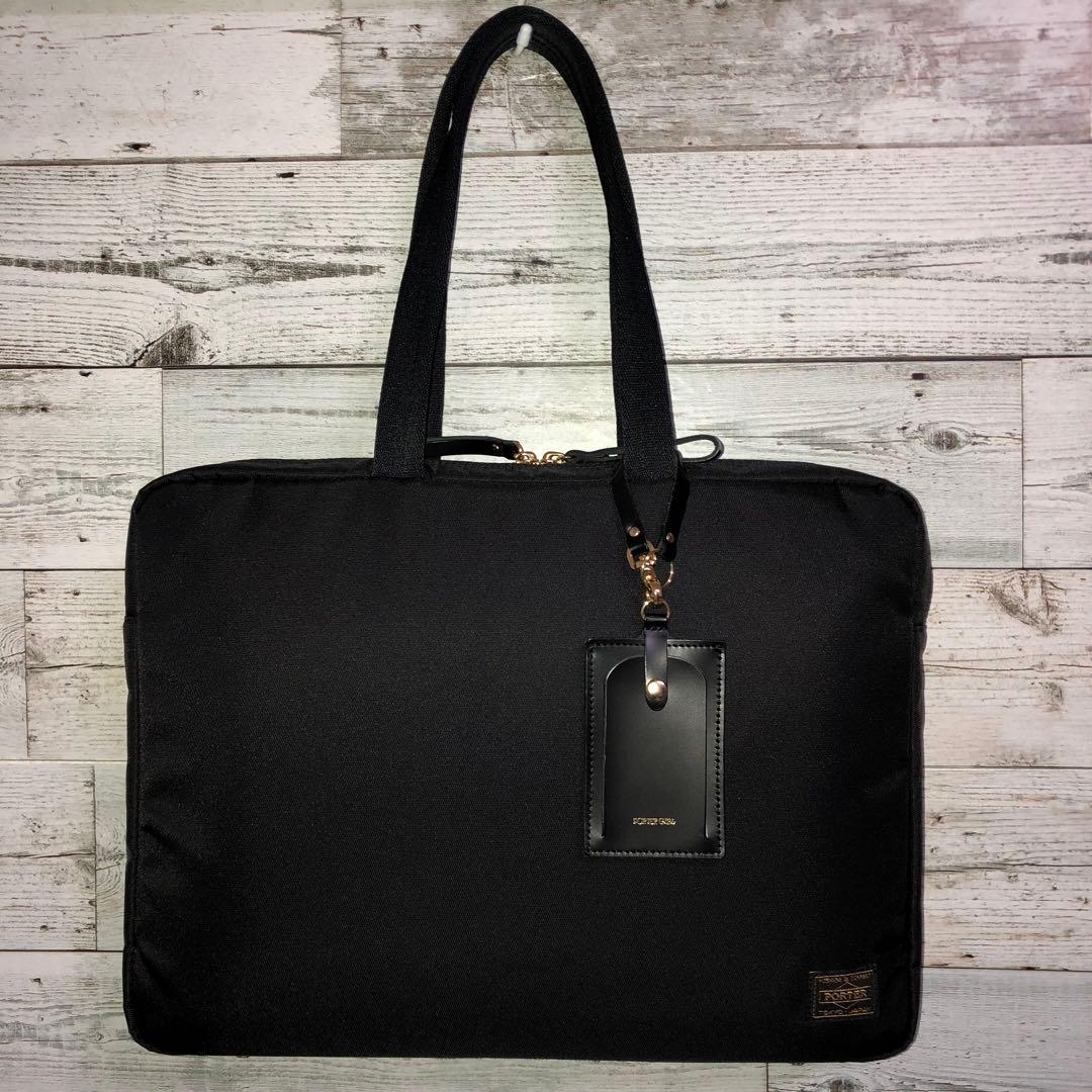 新品同様✨希少 ポーターガール シア ブリーフトートバッグ チャーム ブラック