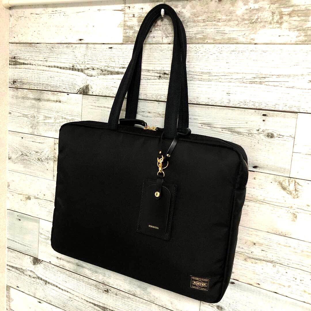 新品同様✨希少 ポーターガール シア ブリーフトートバッグ チャーム ブラック