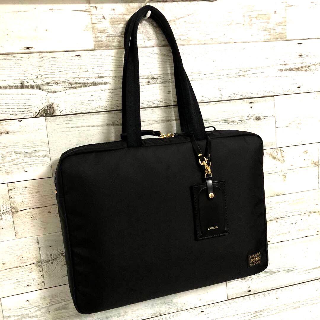 新品同様✨希少 ポーターガール シア ブリーフトートバッグ チャーム ブラック