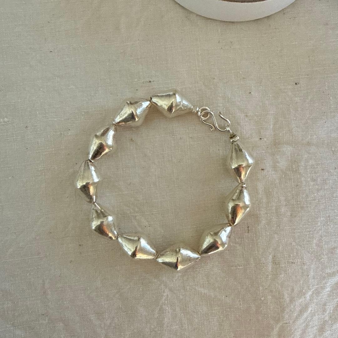 accessories mau カレンシルバービーズブレスレット