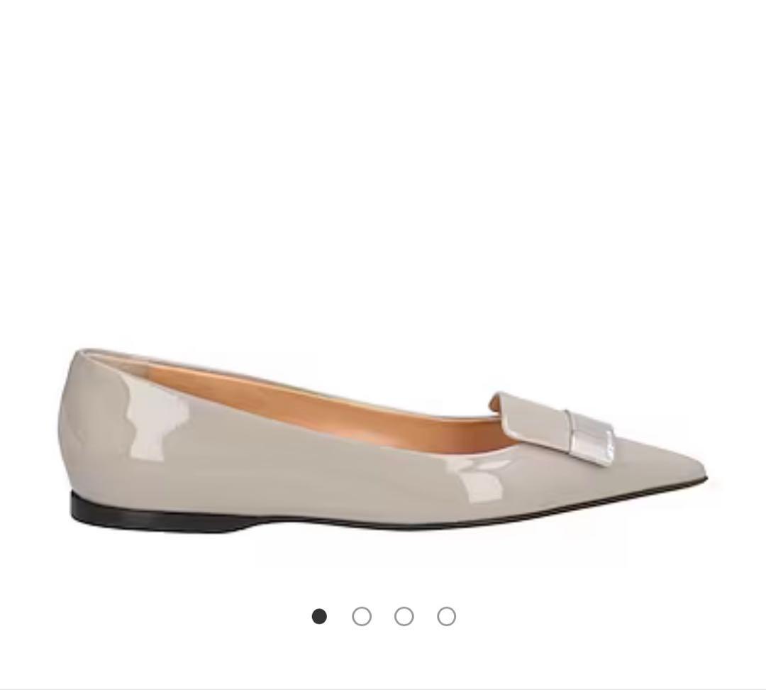 sergio rossi SR1 グレー フラットシューズ