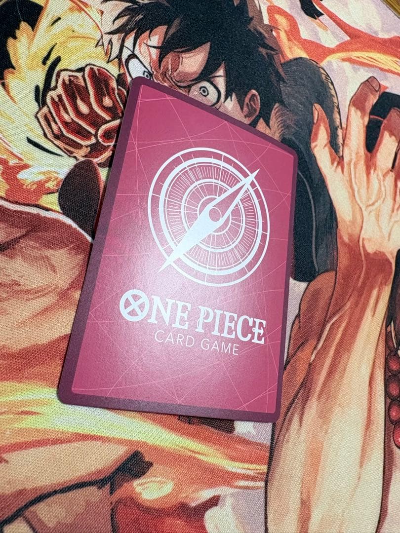 ワンピースカード　ルフィ リーダーパラレル赤緑