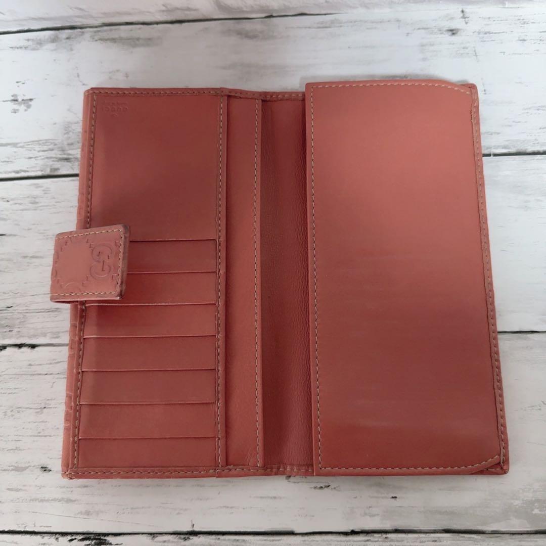 グッチシマ GUCCI 長財布 レザー GG柄　Gチャーム　ゴールド　正規品