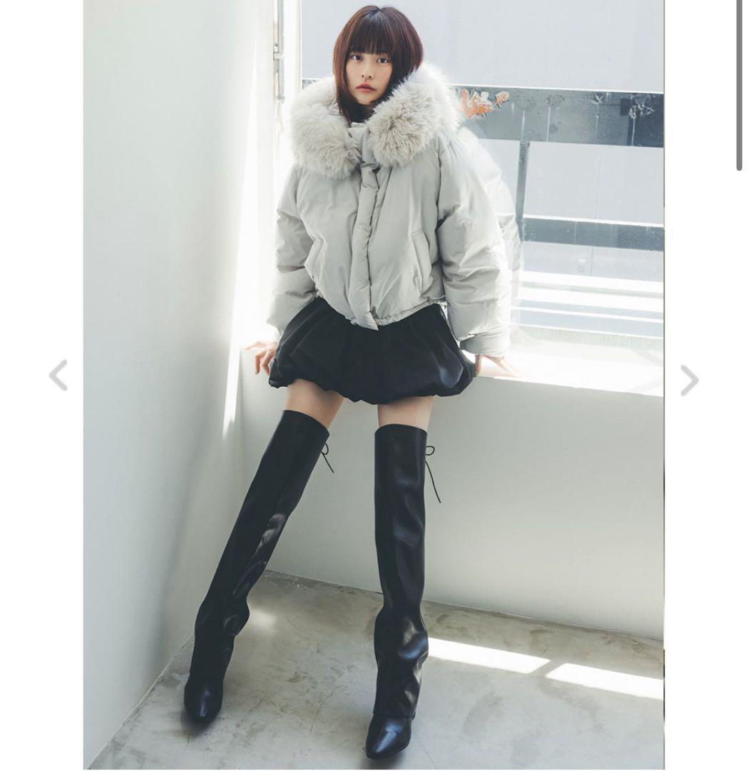 【新品未使用】snidel スナイデル　バルーンミニスカート　ブラック　サイズ0