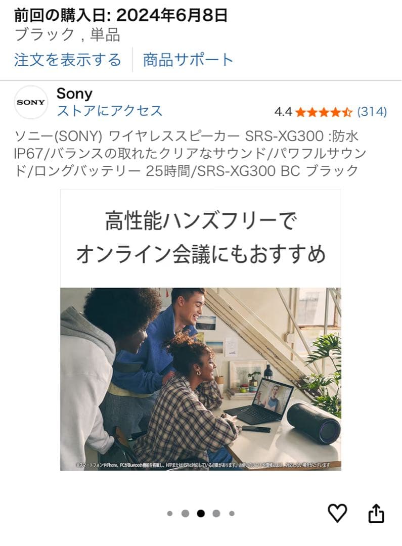 【！特別価格！】さらに【！専用ケース付き！】 ★SRS-XG300 グレー