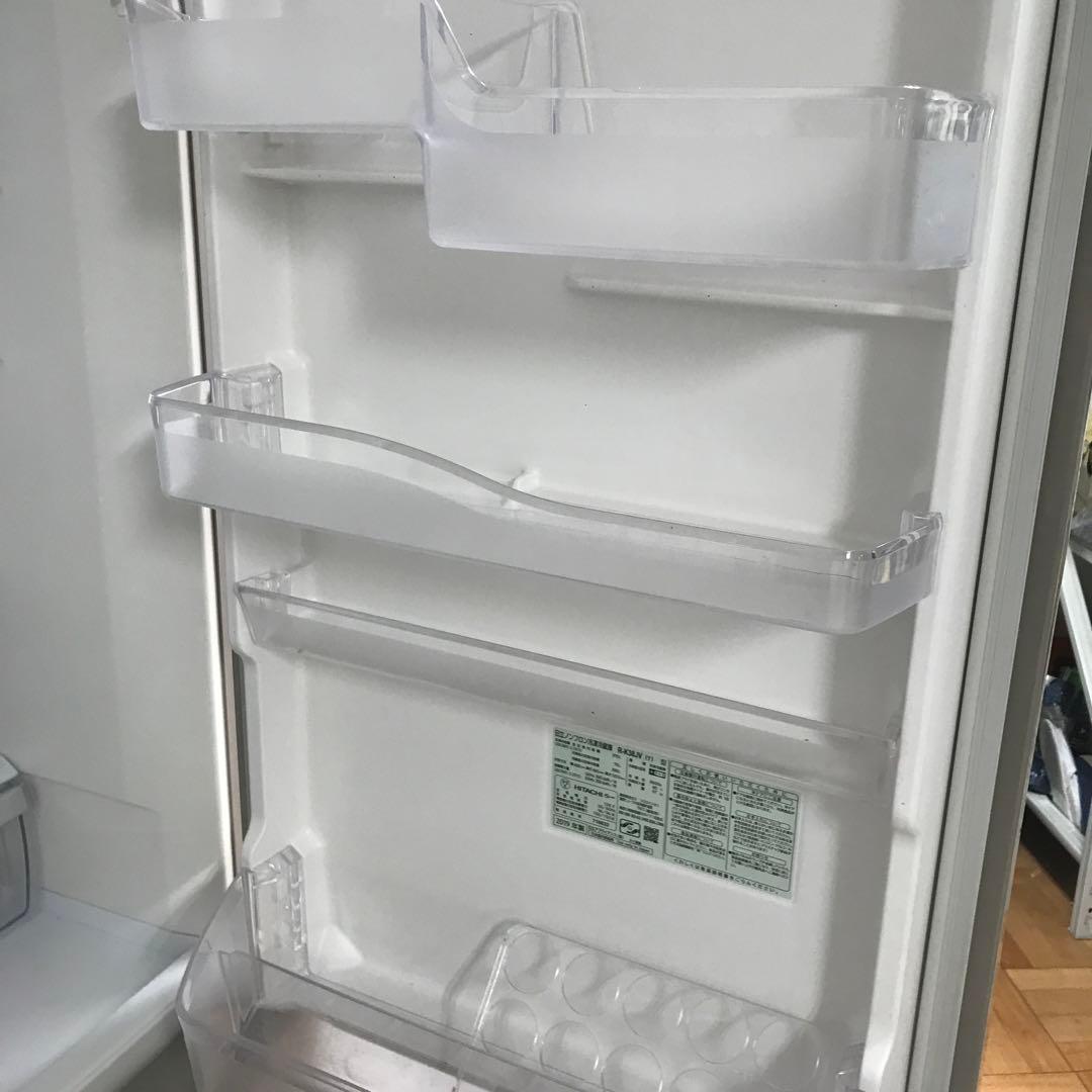 【美品】HITACHI　ノンフロン冷凍冷蔵庫　R-K38JV　2019年製　H