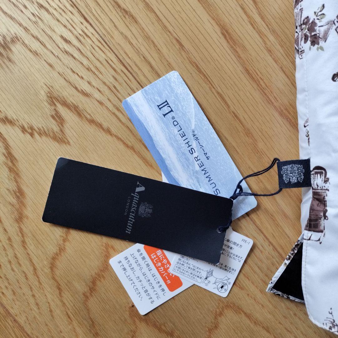 Aquascutum花柄 折りたたみ傘 晴雨兼用