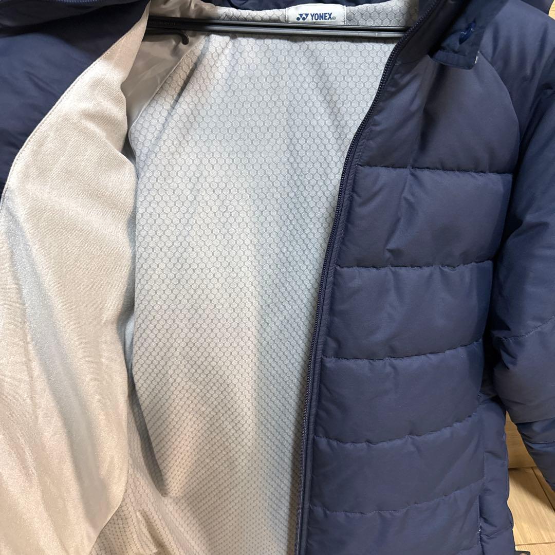 YONEX フード付きダウンジャケット ネイビー