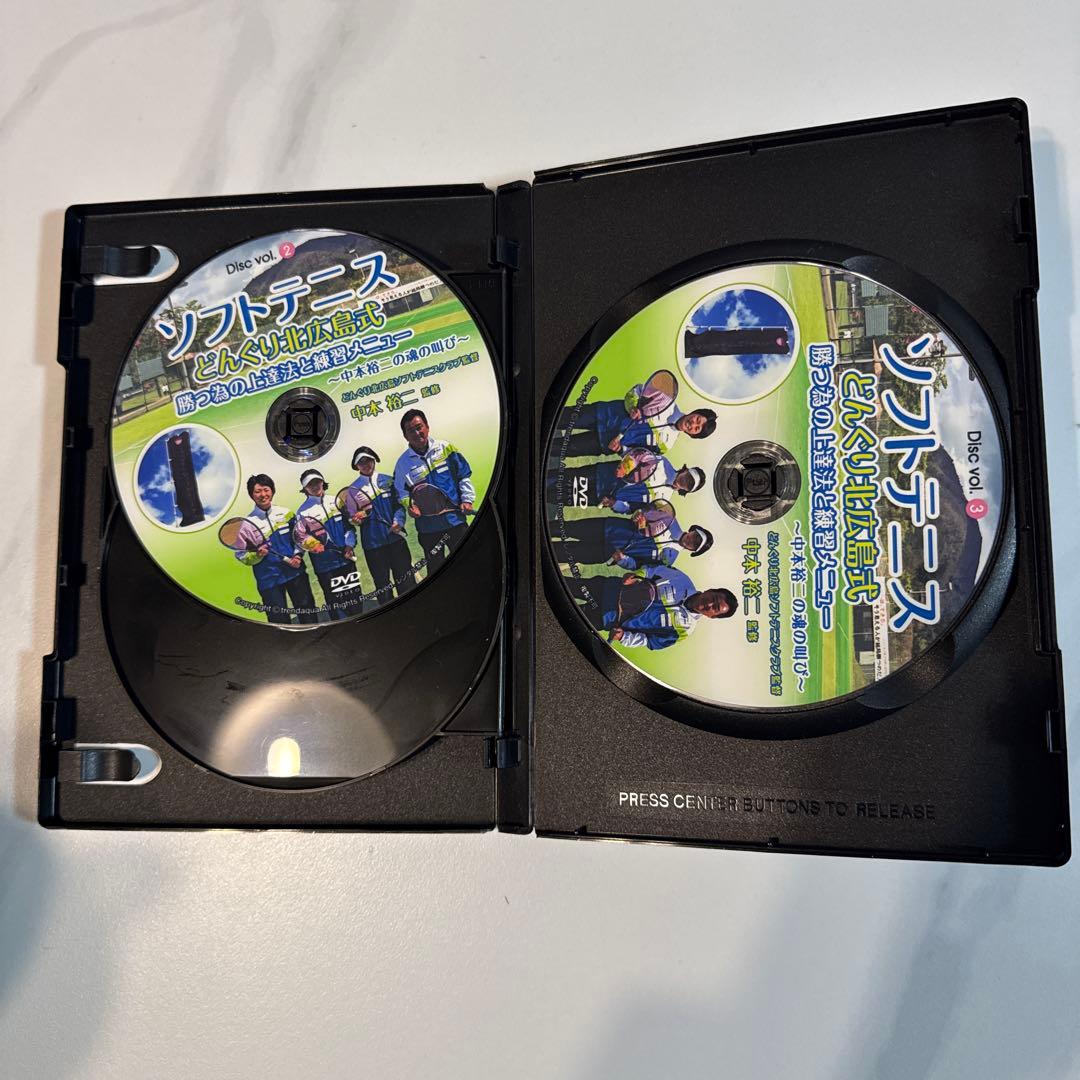 ソフトテニス どんぐり北広島式・勝つ為の上達法と練習メニュー DVD3枚組