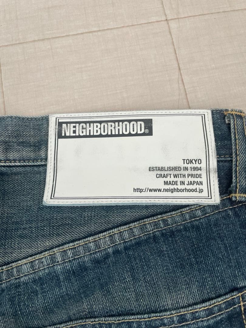 パンツ neighborhood DP MID washed denim 14oz