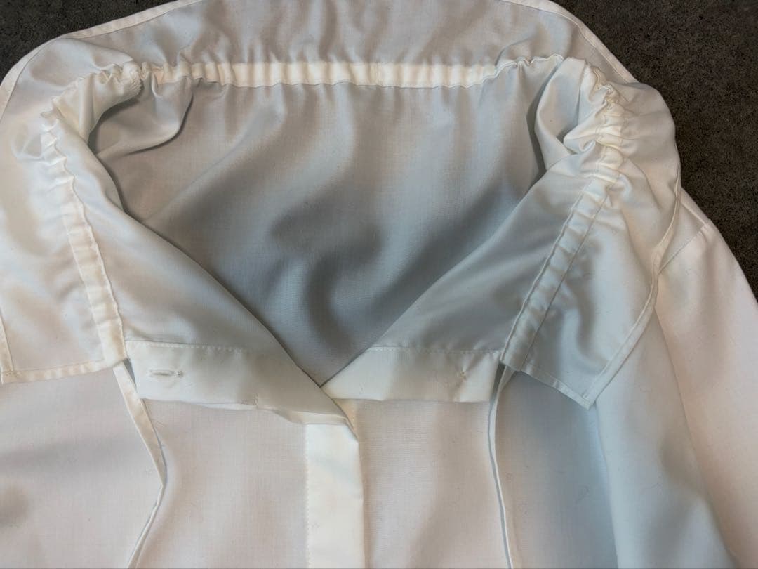 UNITED ARROWS フリルカラー フレア袖ブラウス ホワイト FREE