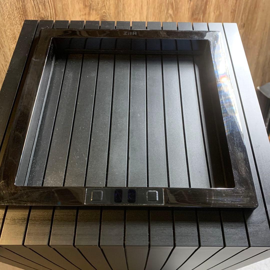 H245\" ZitA SQUARE 自動開閉 ダストボックス ブラック