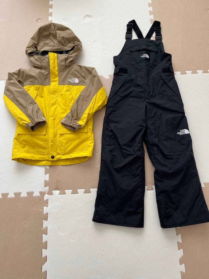 The North Face 子ども用スノーボードウェア上下セット120 130