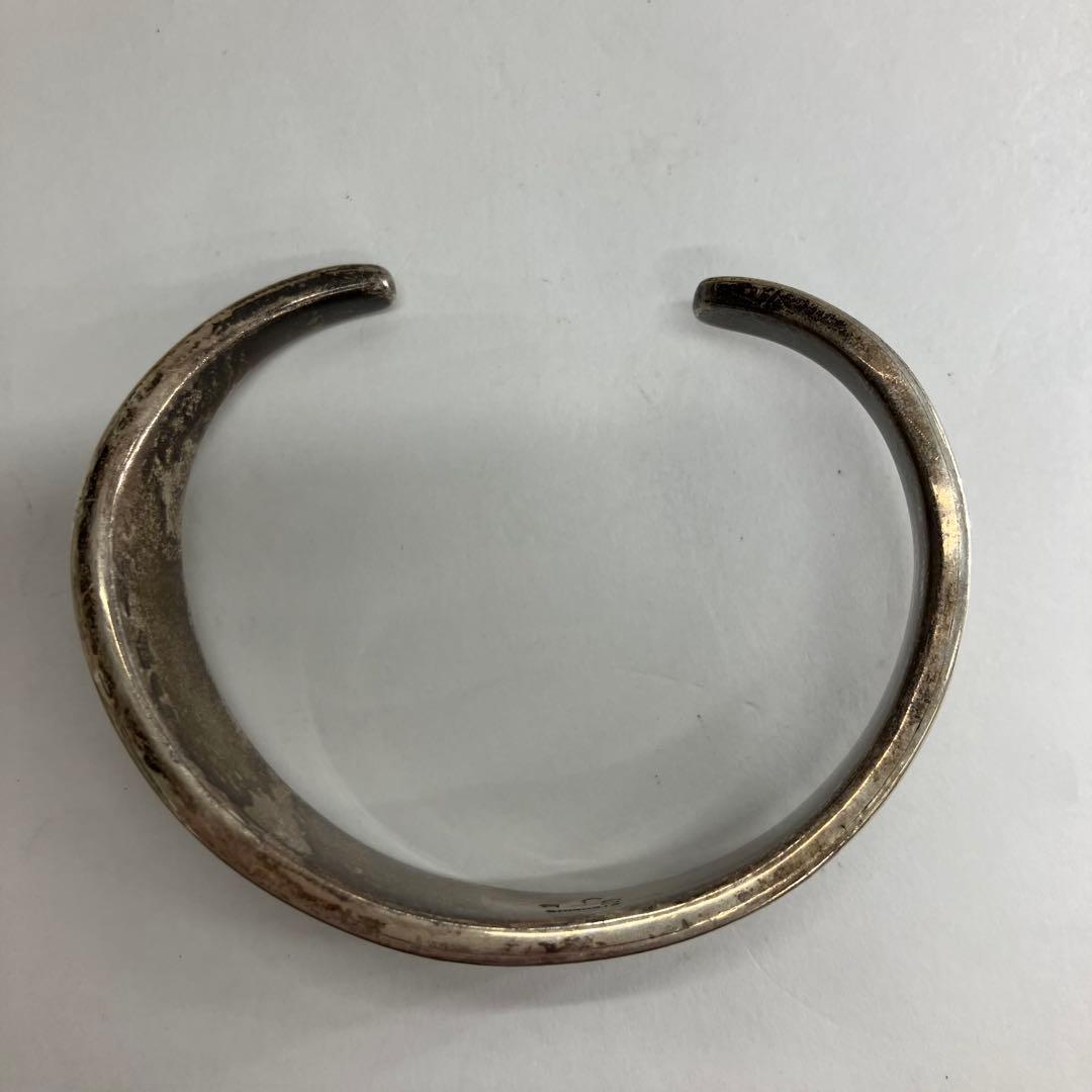 ナバホ族 SJB シルバー ウェーブ バングル インディアンジュエリー