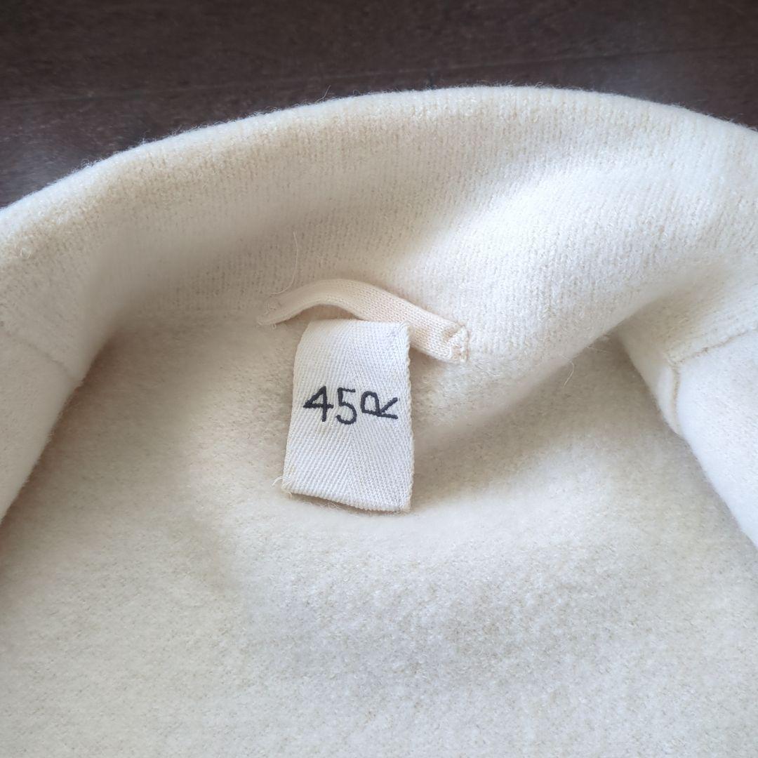 45R 縮絨ニットのPラップジャケット