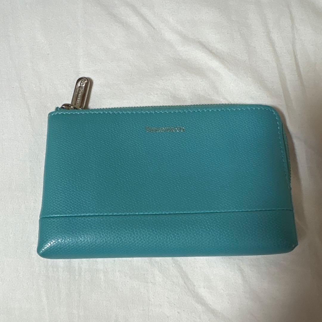 Tiffany 青い皮革ケース