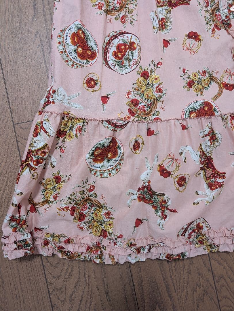 (未使用品タグ付き)ピンクハウス　カルーセル柄ロミディワンピース ピンク