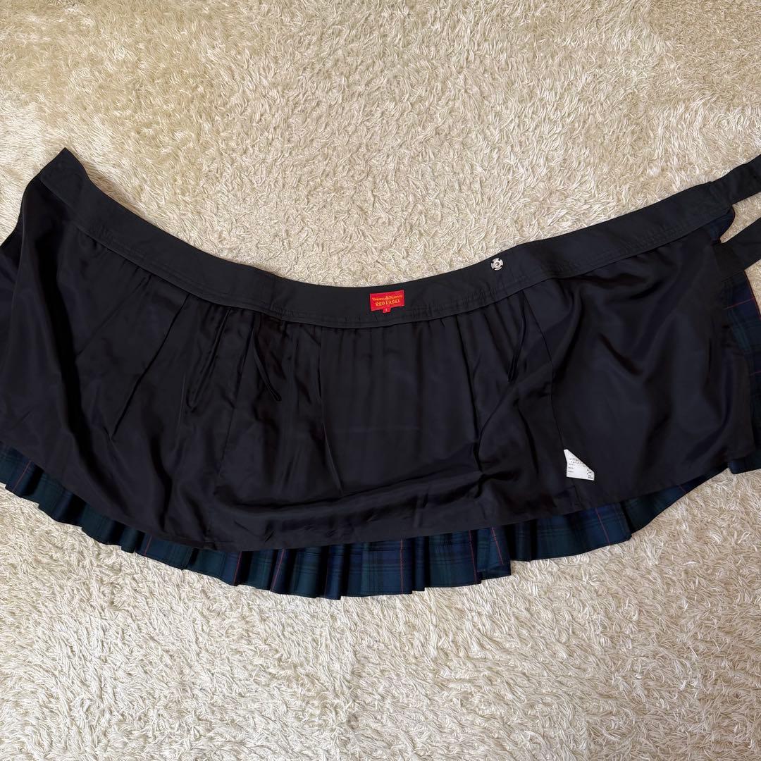 ☆美品☆ヴィヴィアンウエストウッド　ラップスカート　プリーツ　ブラックウォッチ