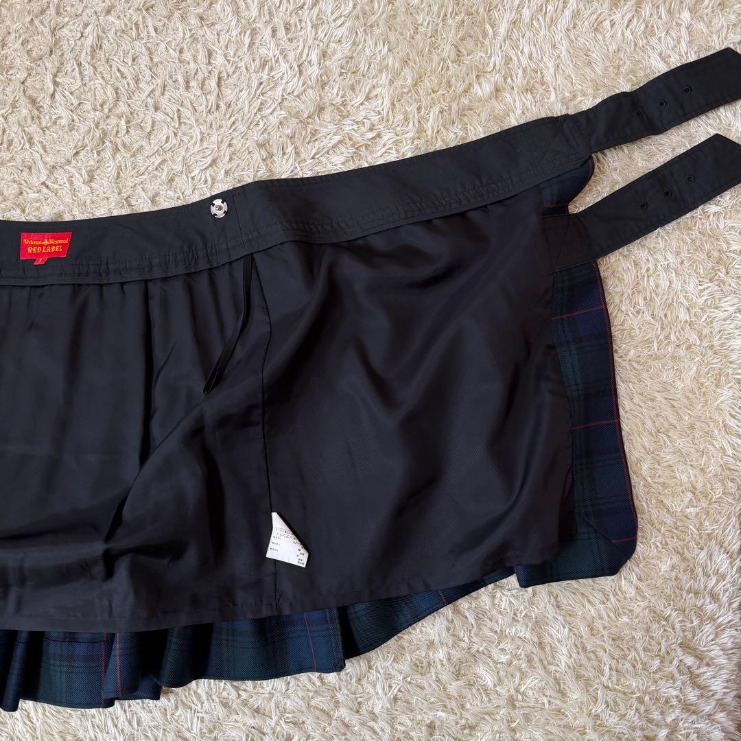 ☆美品☆ヴィヴィアンウエストウッド　ラップスカート　プリーツ　ブラックウォッチ