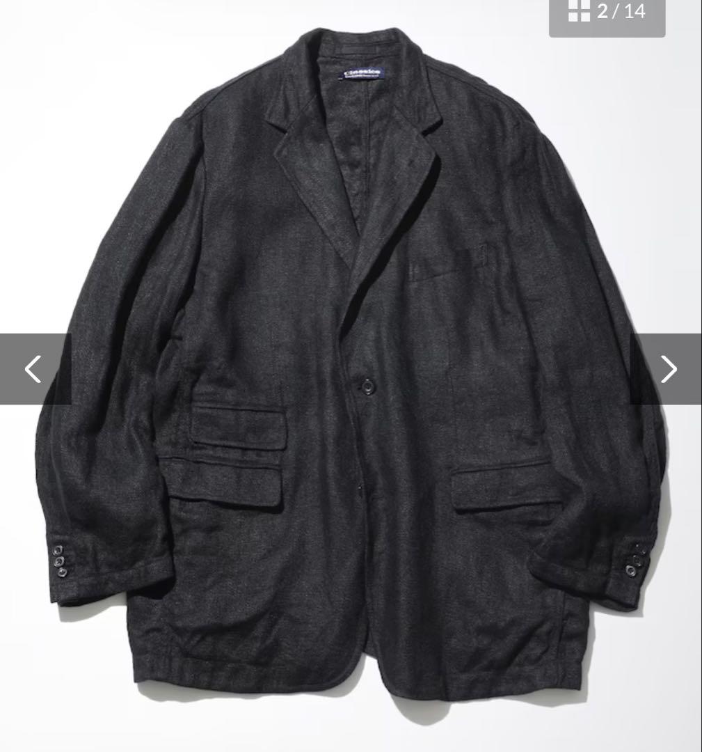 T*y様 CAHLUMN Linen Tailored Jacket ネイビー