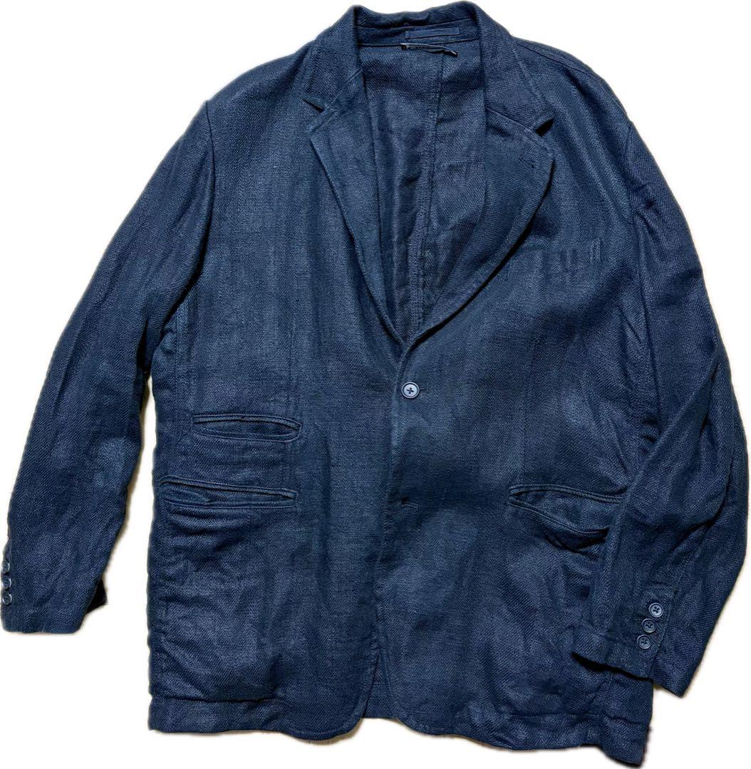 T*y様 CAHLUMN Linen Tailored Jacket ネイビー