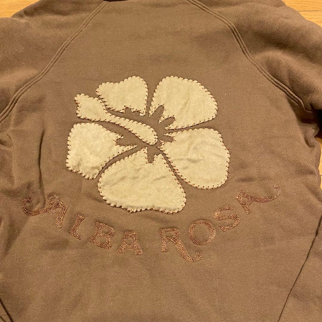 ALBA ROSA フラワー刺繍 ブラウンパーカー