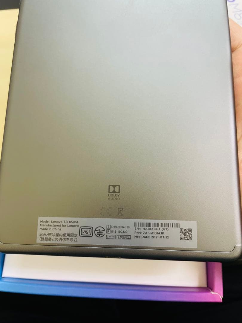 8インチ Lenovo TB-8505F Android 10.0 タブレット