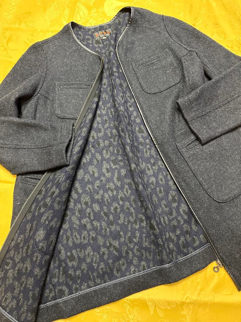 EVEX by KRIZIA コート　裏地ヒョウ柄　44