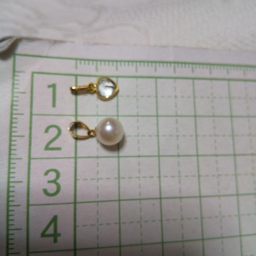 K18金ネックレスペンダントトップ2つ