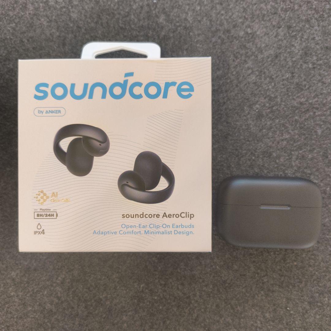美品 Anker Soundcore AeroClip オープンイヤーイヤホン