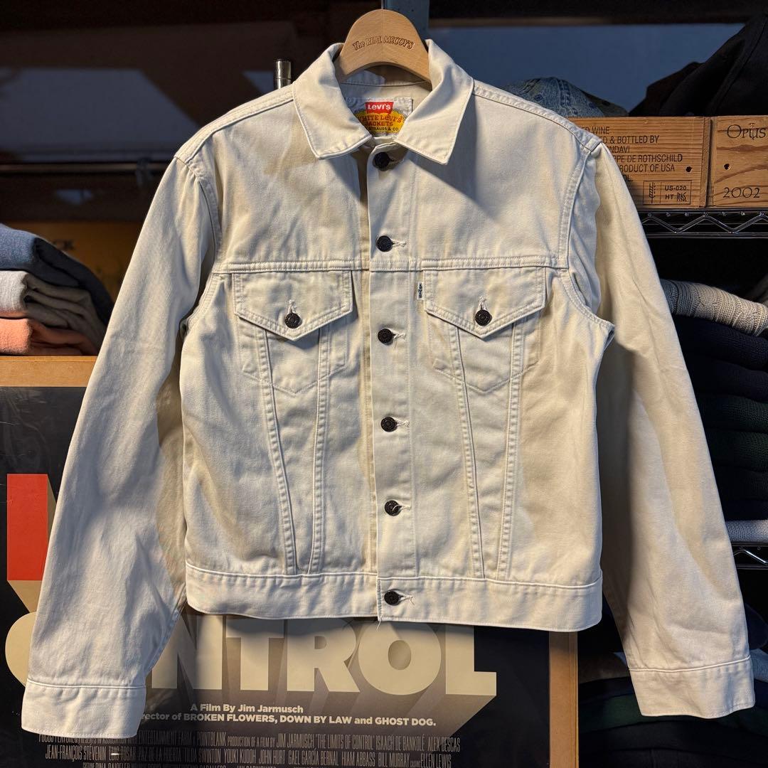 90s 日本製 white levis jacket トラッカージャケット