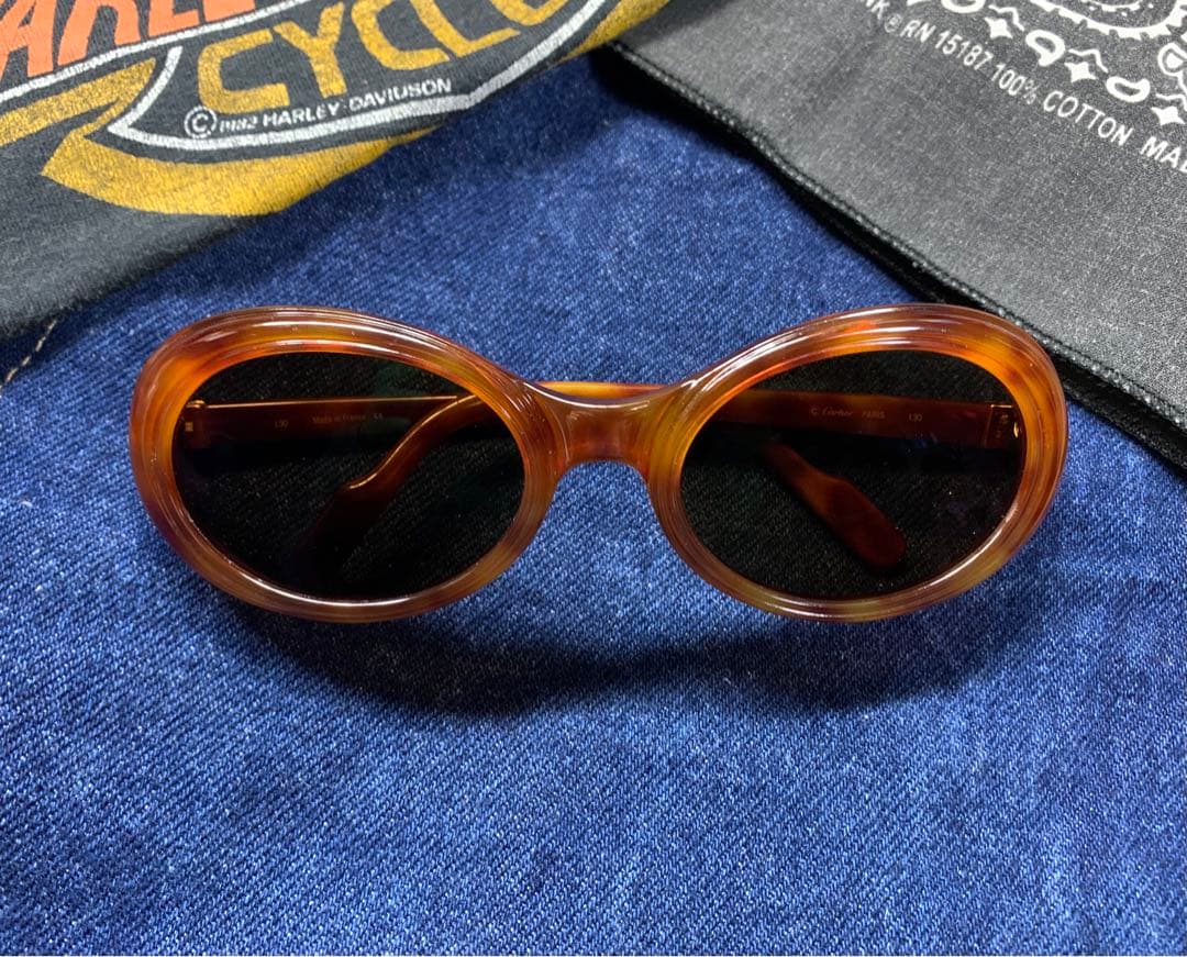 ビンテージ　カルティエ　 サングラス トリニティ frame france 眼鏡