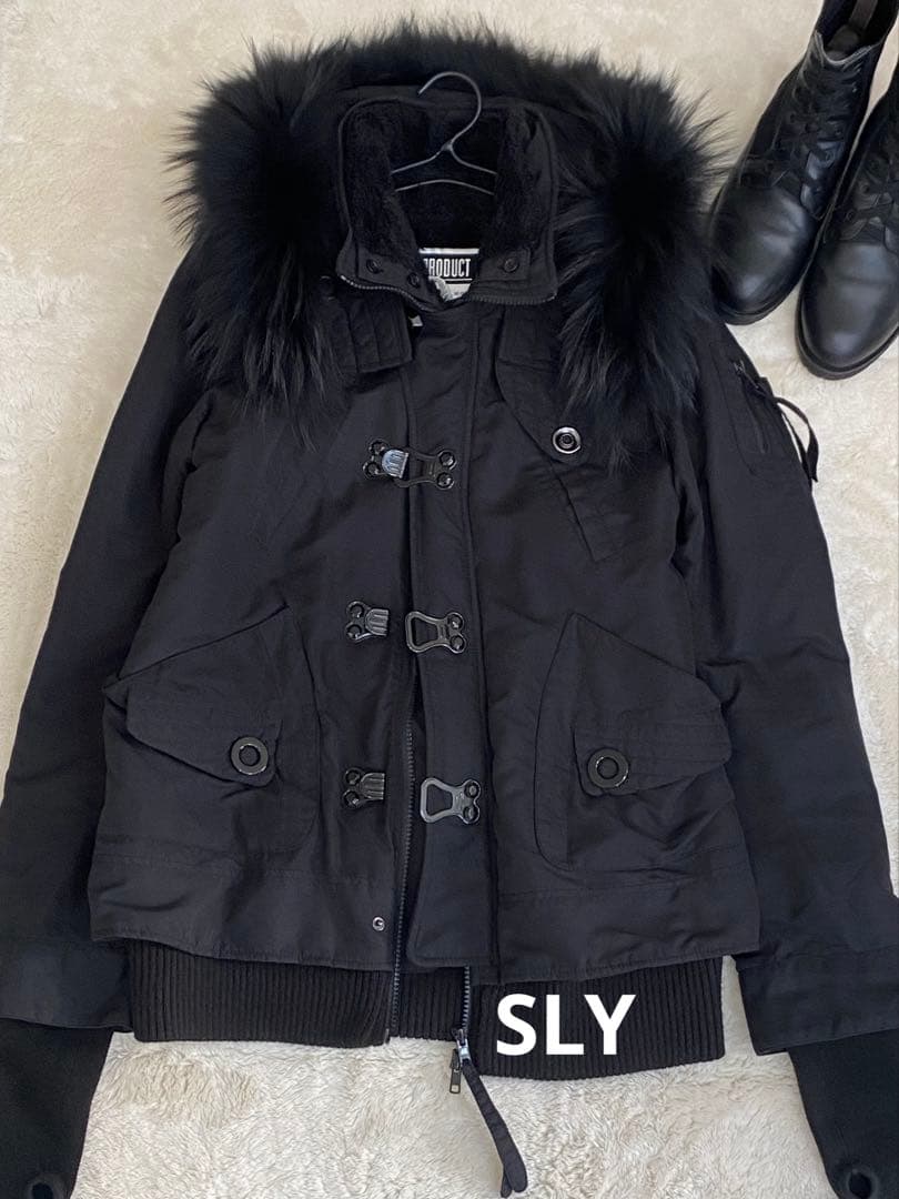 SLY スライ N3B ミリタリー モッズコート ラクーンファー y2k