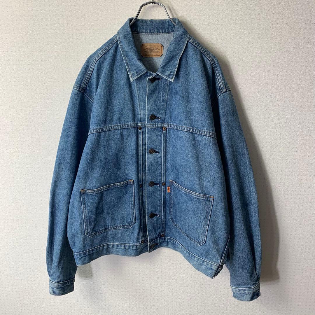 87年製 リーバイス デニムジャケット L 日本製 オレンジタブ 70626
