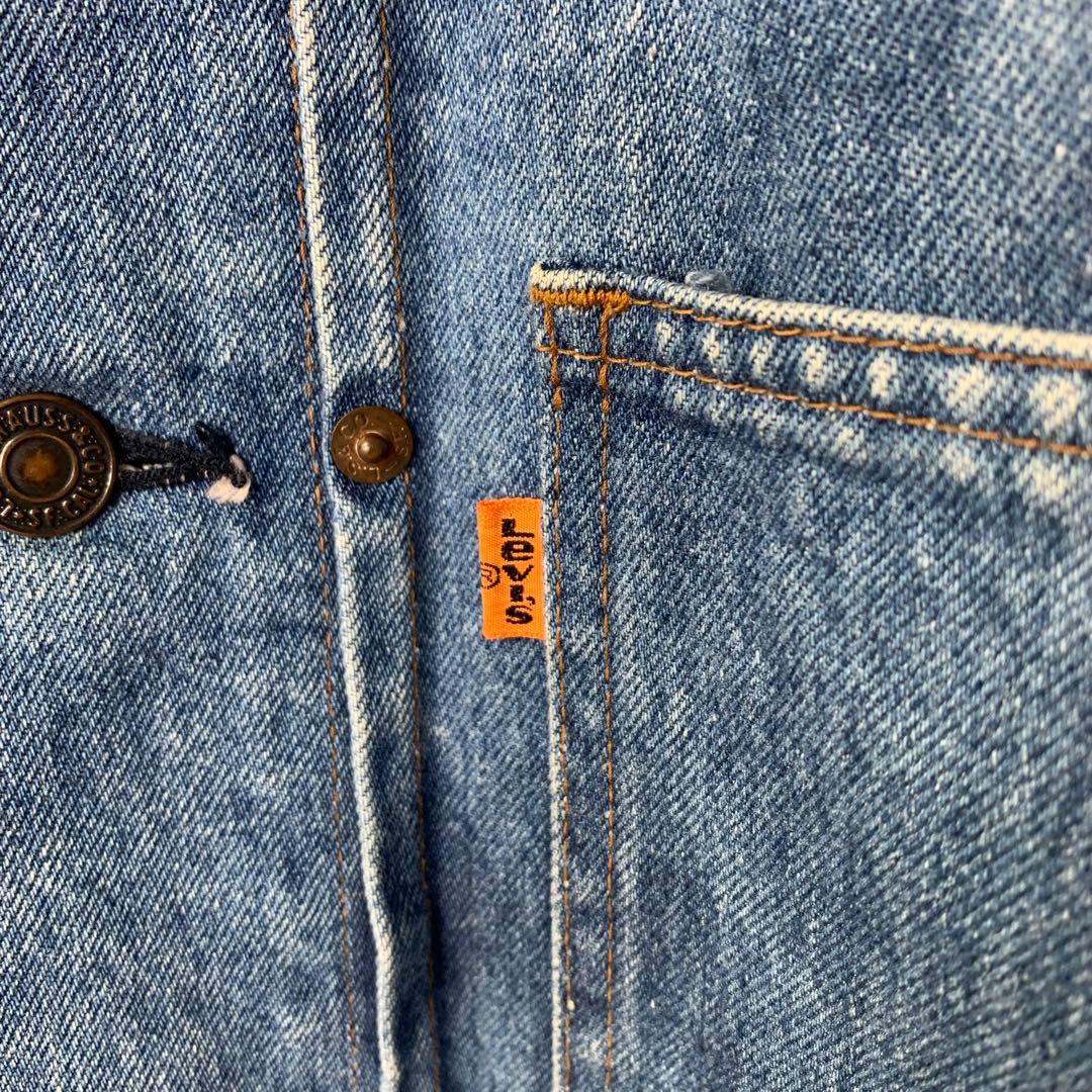 87年製 リーバイス デニムジャケット L 日本製 オレンジタブ 70626