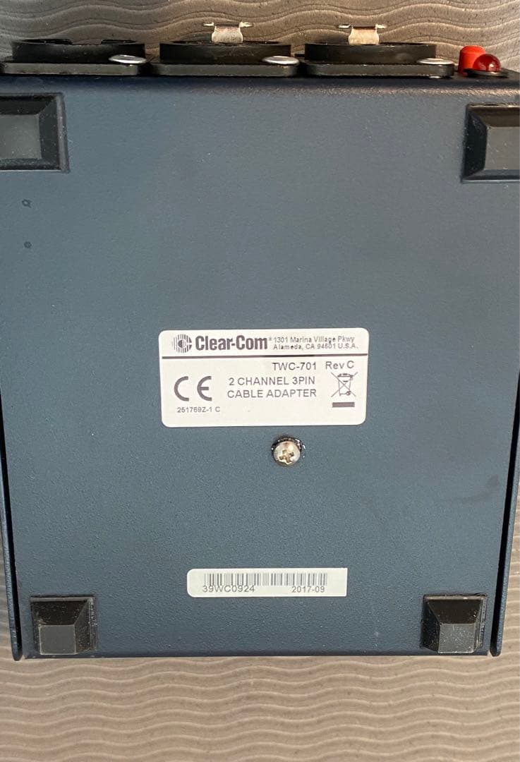 Clear-Com 2ch専用　4線ー3線変換器