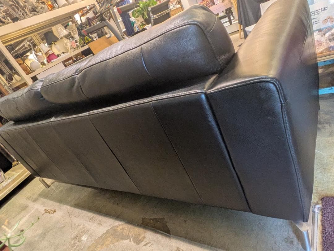 【極美品】 NATUZZI 3人 ソファ ITALIA ナツッジ イタリア 本革