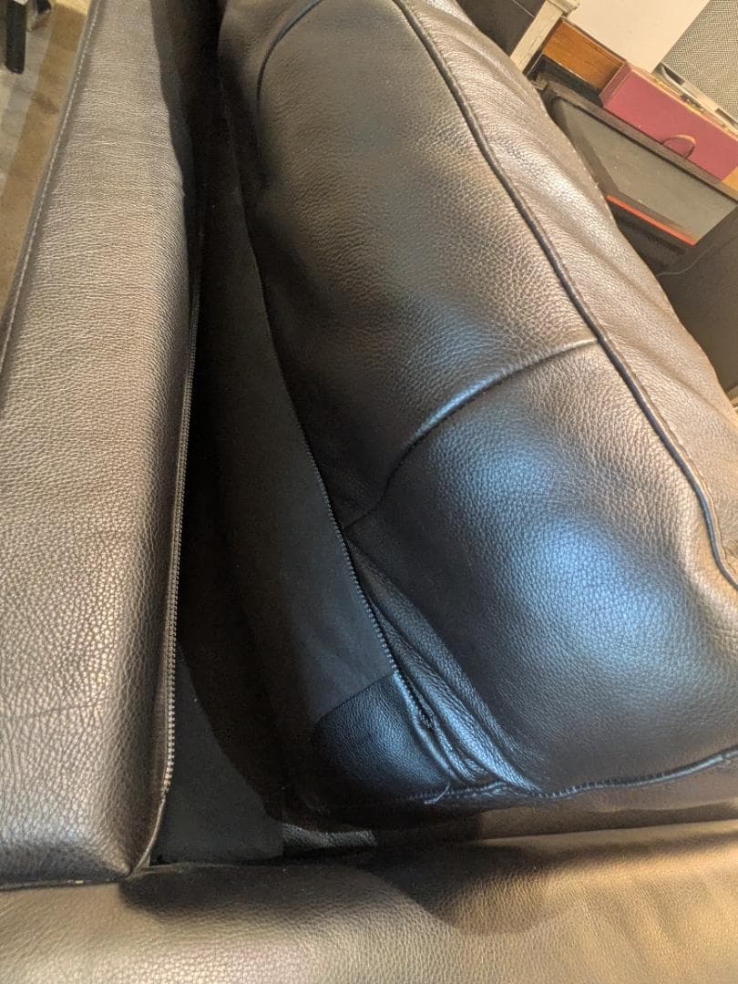 【極美品】 NATUZZI 3人 ソファ ITALIA ナツッジ イタリア 本革