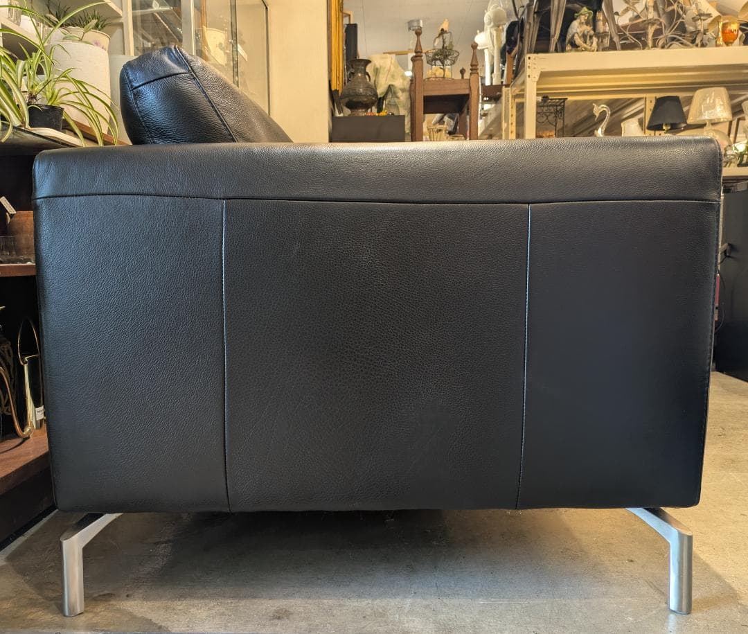 【極美品】 NATUZZI 3人 ソファ ITALIA ナツッジ イタリア 本革